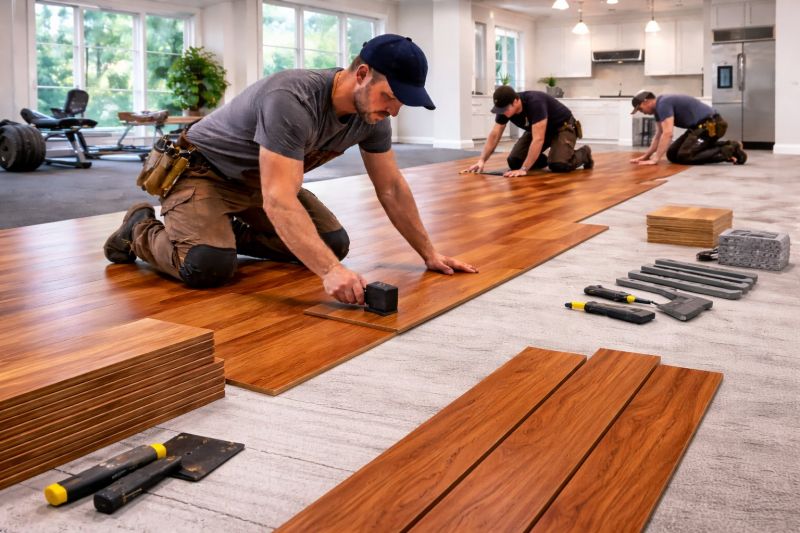 Cherry Floor Installation in Edgewater, MD