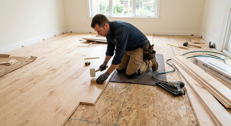 Maple Flooring Installation in Edgewater, MD