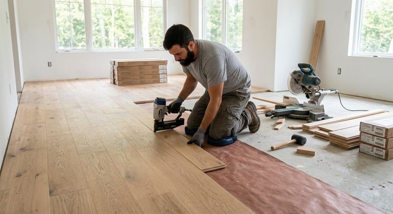 Oak Floor Installation in Columbia, MD