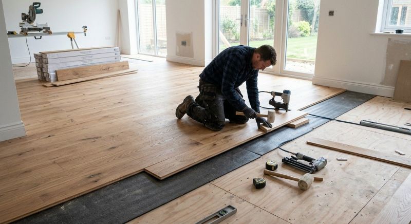 Oak Floor Installation in Edgewater, MD
