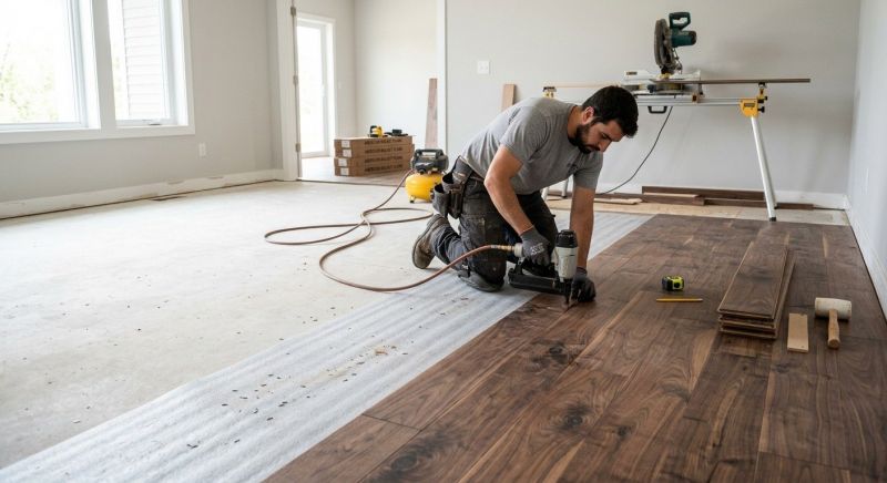 Walnut Flooring Installation in Annapolis, MD