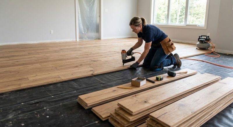 Wide Plank Floor Installation in Annapolis, MD