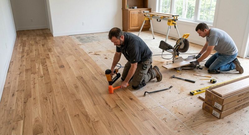 Wood Floor Replacement in Rock Hall, MD