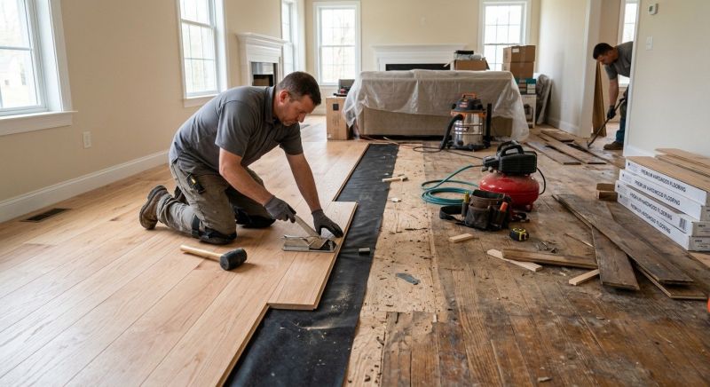 Wood Floor Replacement in Sparrows Point, MD